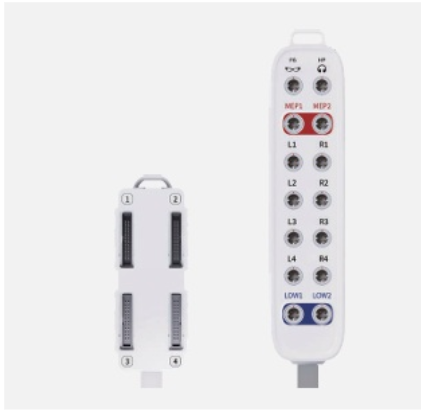Conector de 16 canales con socket de 4 canales